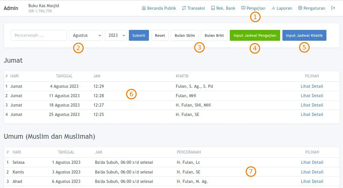 Jadwal Pengajian